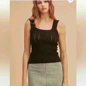 AEMI & CO Miri knit  top size S